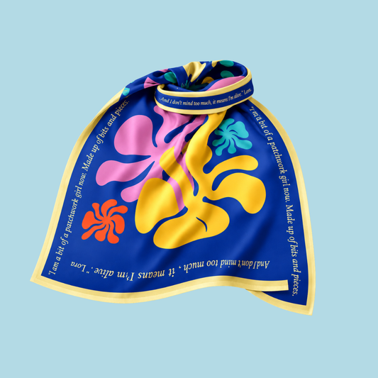 Patchwork Girl Silk Scarf